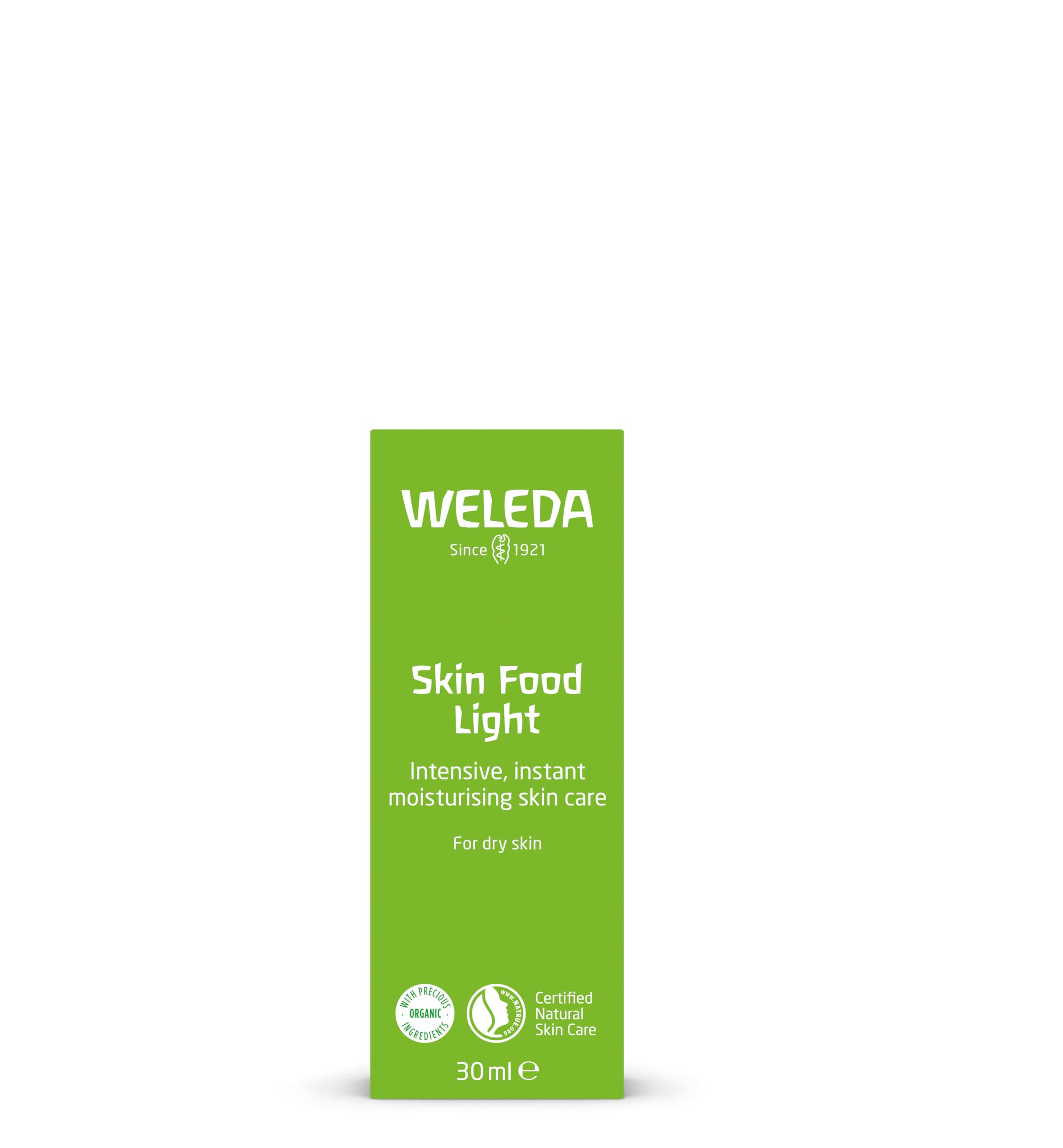 Weleda Skin Food Light moisturizes dry skin with fast absorption for daily use.