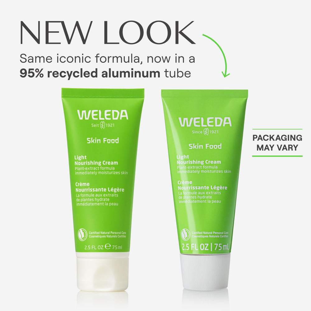 Textura ligera de Weleda Skin Food Light para absorción rápida.