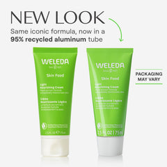 Textura ligera de Weleda Skin Food Light para absorción rápida.