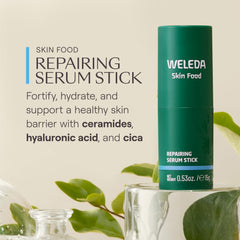 Textura de absorción rápida de Weleda Sérum Stick, ideal para uso diario