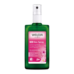 Weleda Wild Rose 24h desodorante rociado; aroma floral suave para el día.