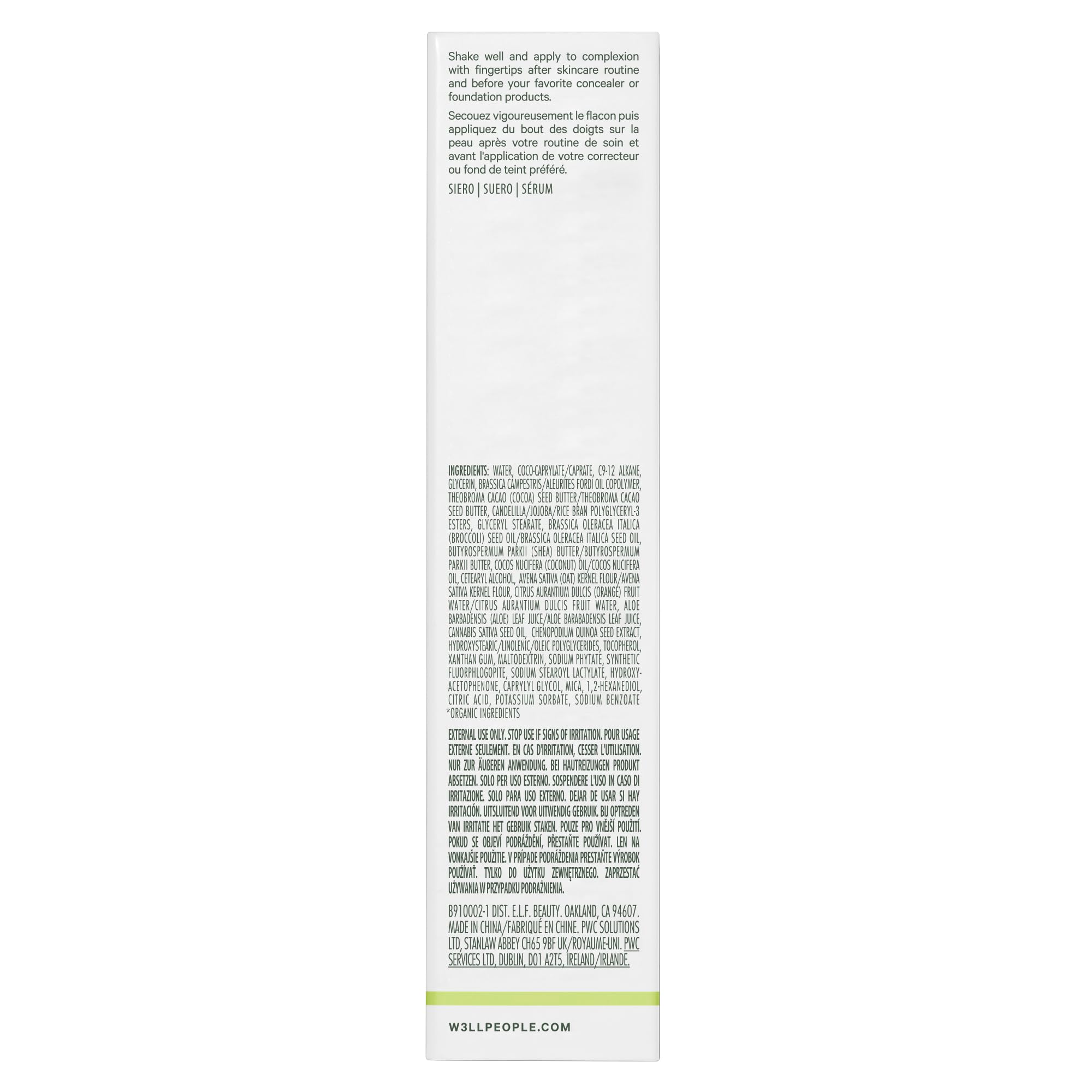Jojoba oil infusion in Well People Bio Brightener Serum for lasting moisture.