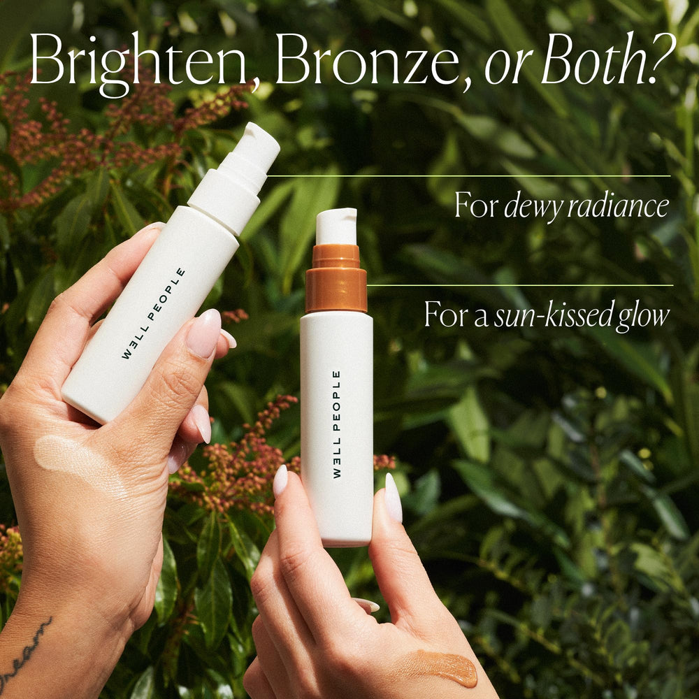 Well People Bio Bronzing Priming Serum Aloe calming base for makeup prep