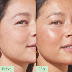 Well People Bio Bronzing Priming Serum swatch reveals bronzed glow