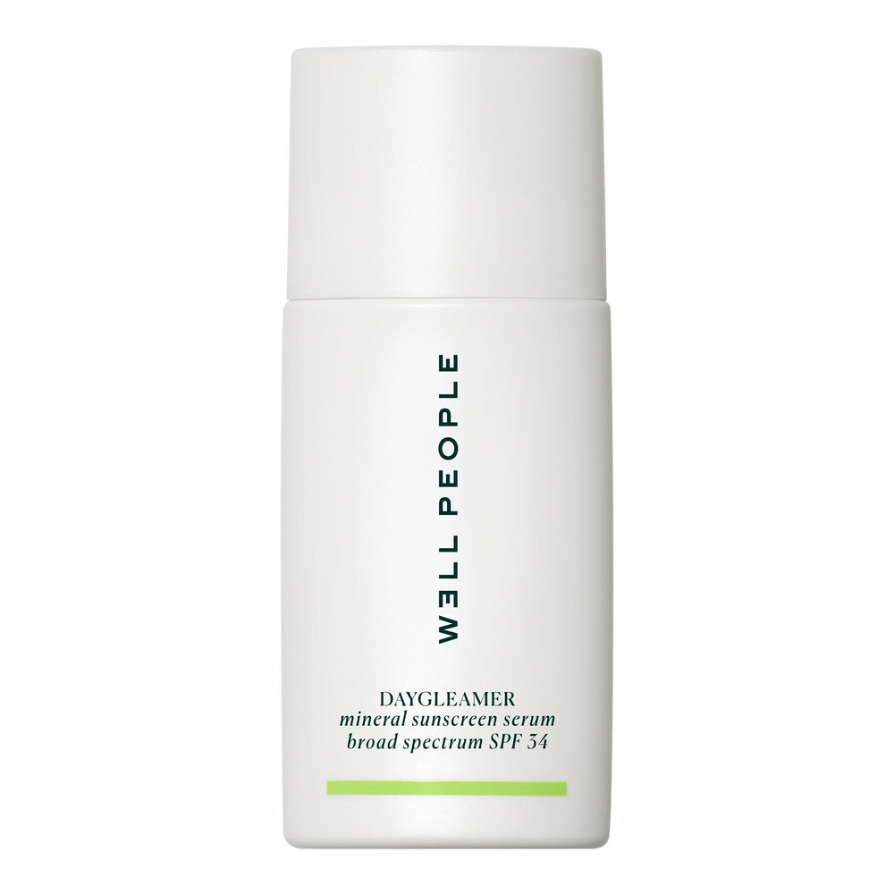 Daygleamer applied to face and neck before sun exposure