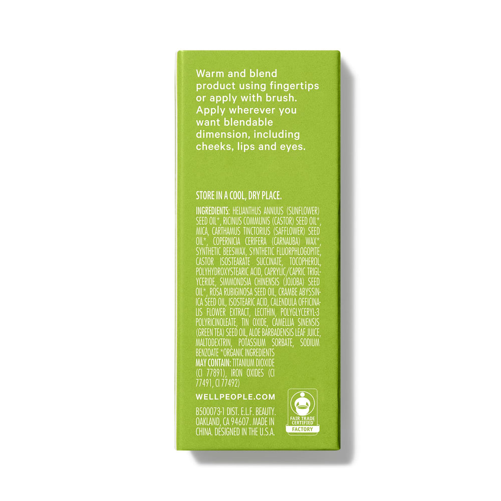 Well People ingredientes vegetales como jojoba y té verde