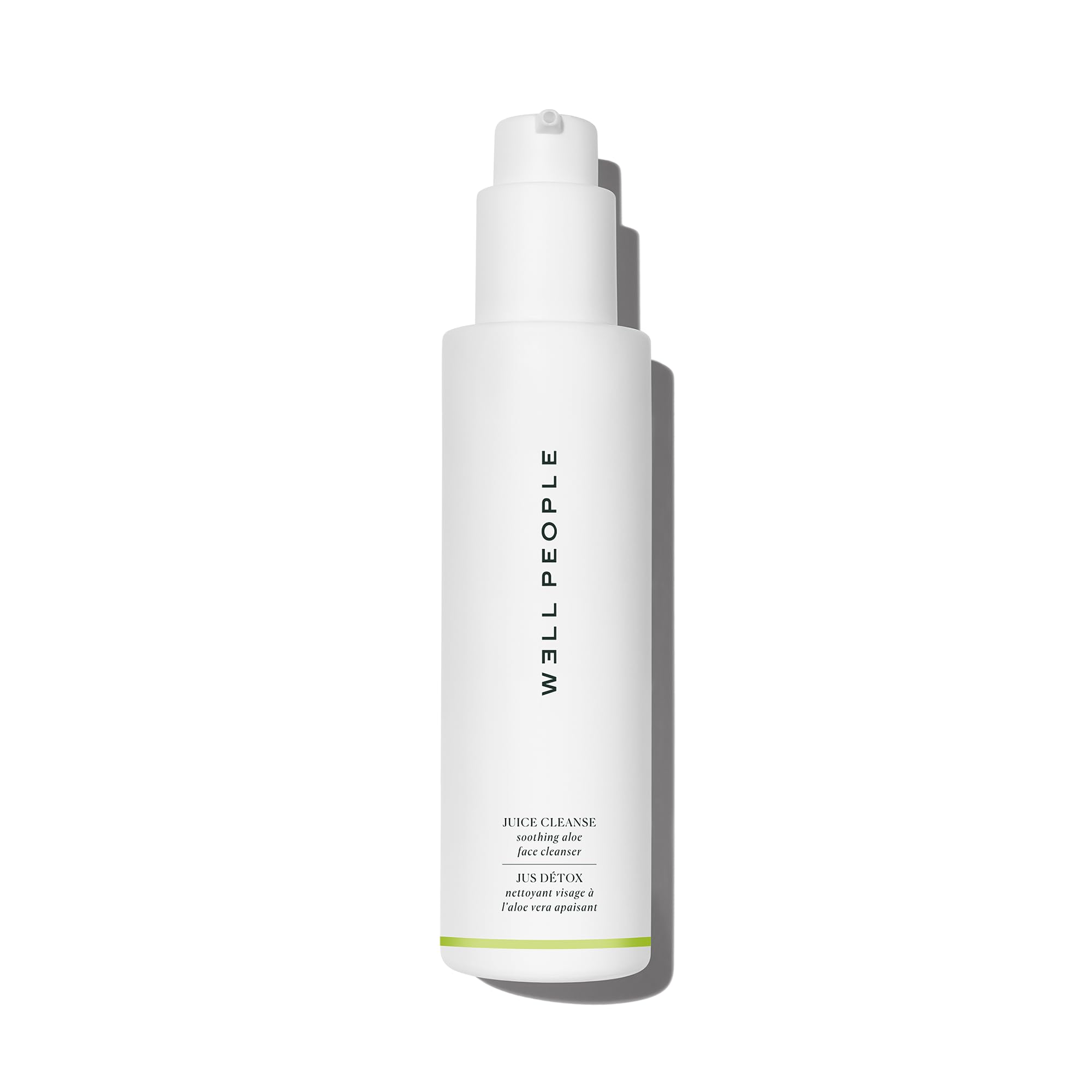 Well People Juice Cleanse: botella visible, limpiador suave con aloe