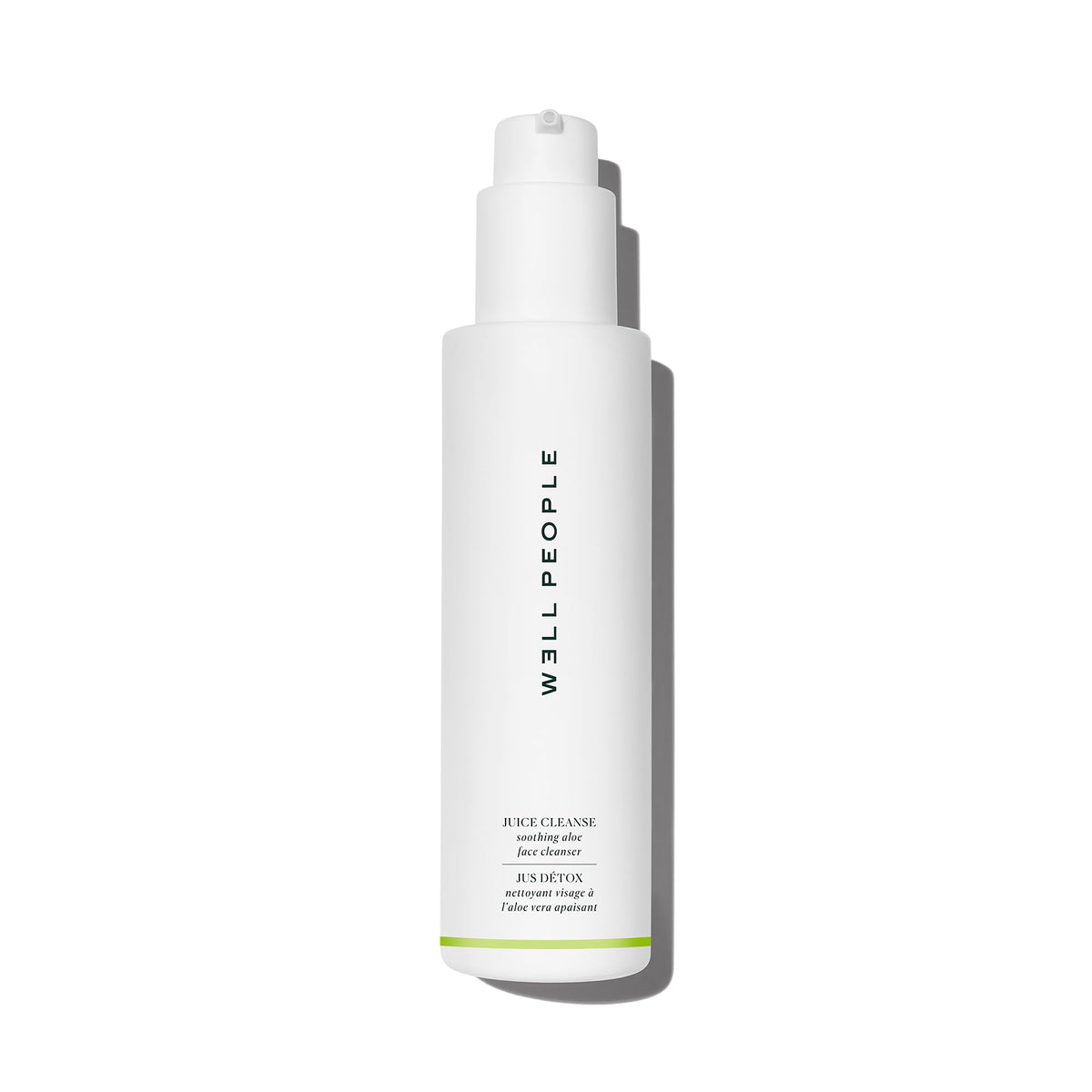 Well People Juice Cleanse: botella visible, limpiador suave con aloe