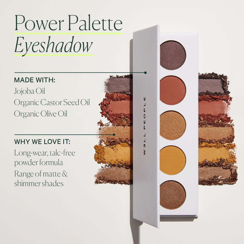 Well People Power Palette: ingredientes vegetales que cuidan la piel de los parpados.