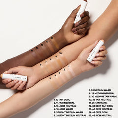 Well People Complexion Stick texture close-up highlights creamy, lightweight formula