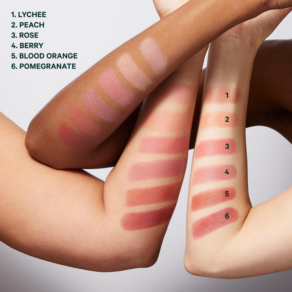Well People Supernatural Stick lip application shows multi-use color