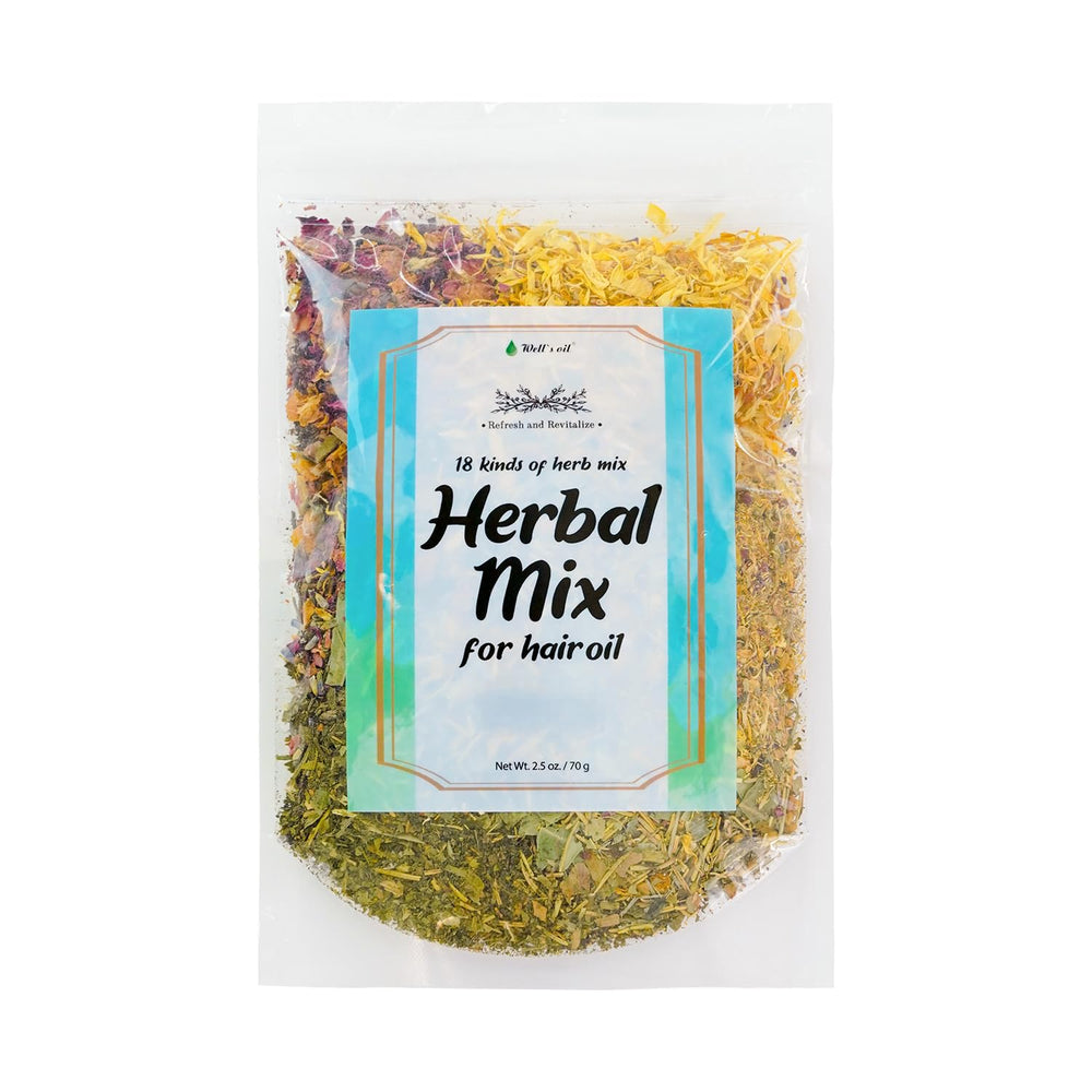 Well's Oil: mezcla de hierbas para infusionar aceites capilares.
