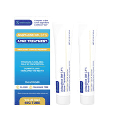 WELMATE Adapalene gel 0.1% packaging for long-term acne care.
