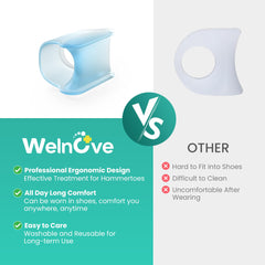 Welnove six-pack toe splints are washable and reusable for daily use.