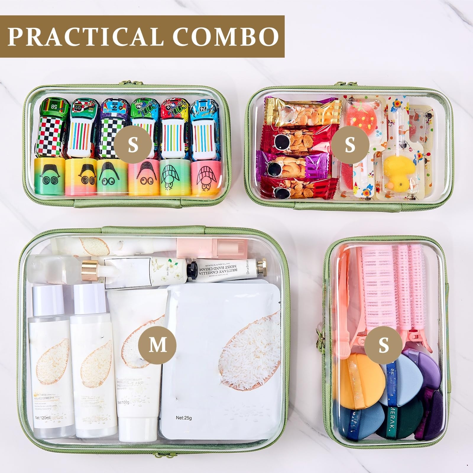 WELPIRT hard shell zipper case protects belongings during travel.