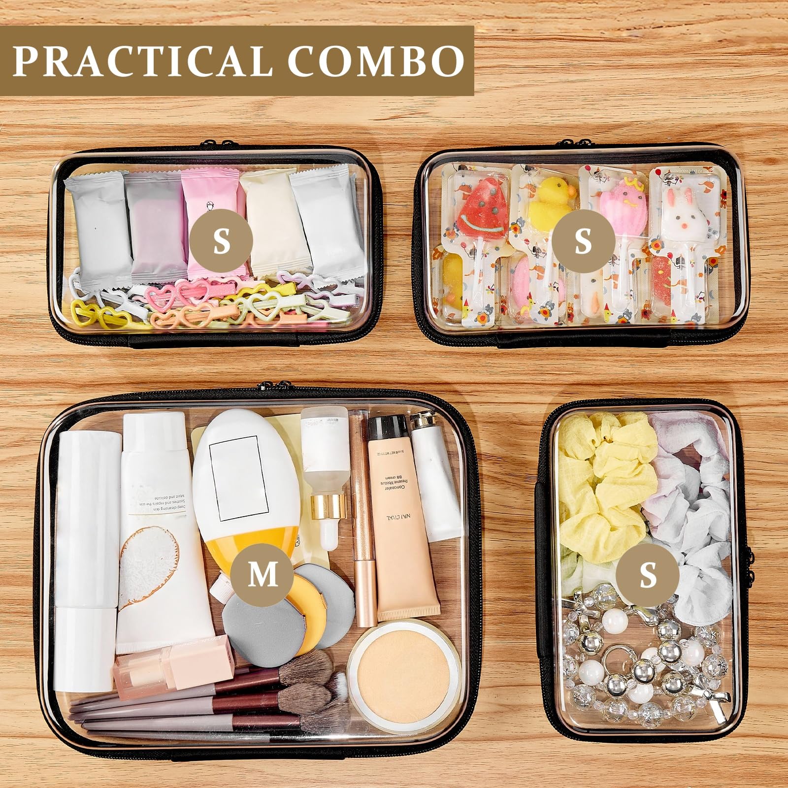 WELPIRT hardshell zipper case shown with tidy contents