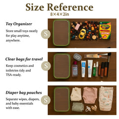 WELPIRT transparent travel organizer lets you see contents instantly.
