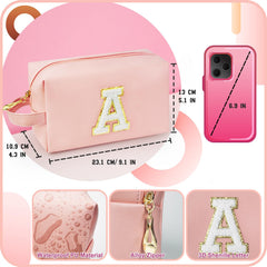 WEMVP makeup bag side carry strap enables hands-free, easy transport.
