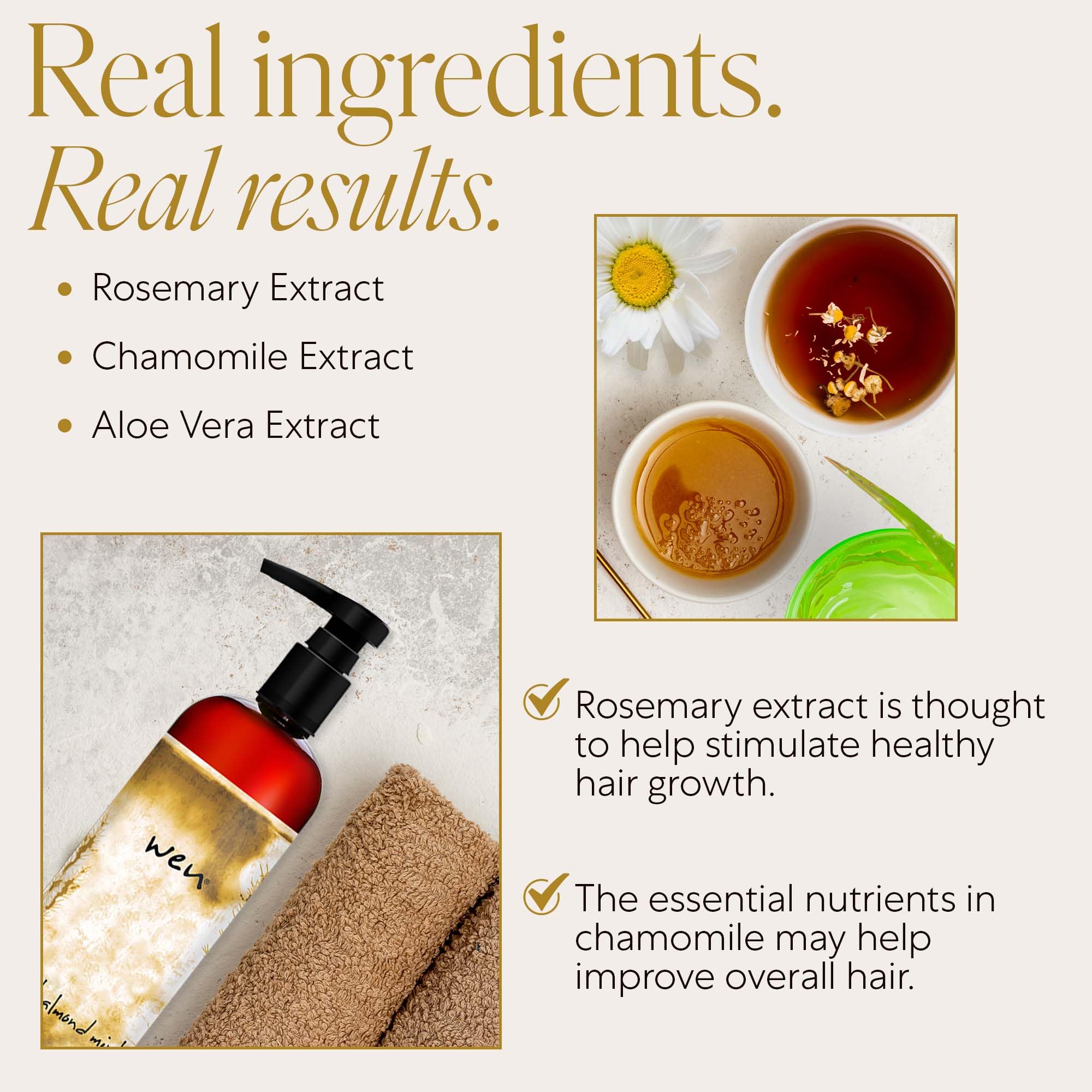 WEN Aloe Vera Gel showing added moisture for soft hair