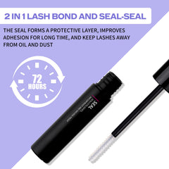 Wendy Lashes alcohol-free formula offers mild, colorless, odorless bonding for sensitive eyes.