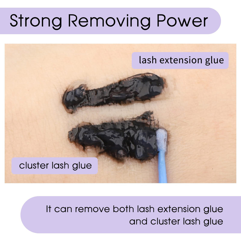 Baja irritación: Removedor Wendy Lashes seguro para piel sensible.
