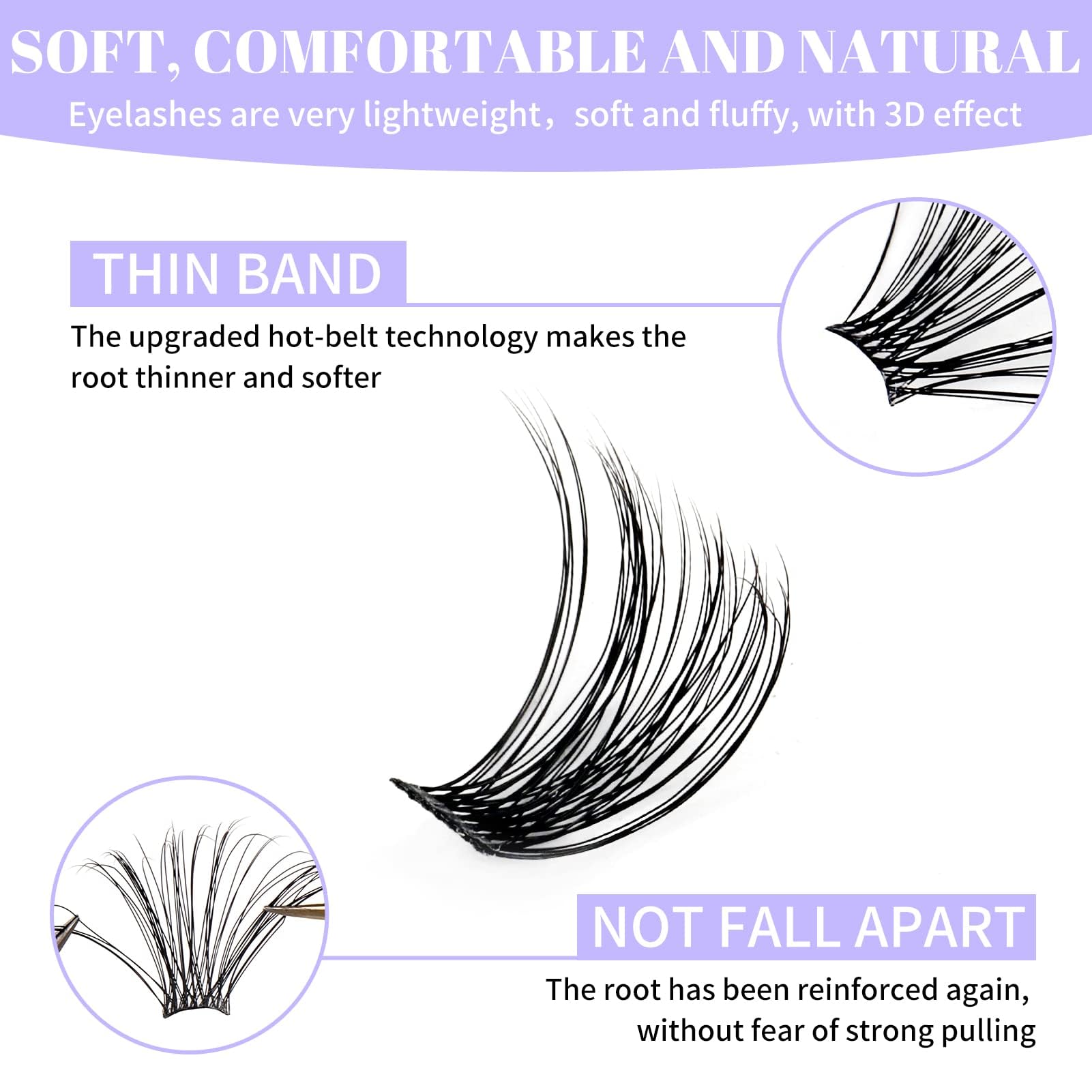 Wendy Lashes cat eye DCurl clusters for wispy effect