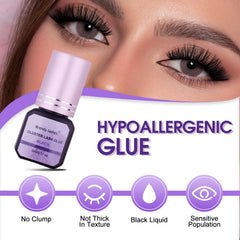 Wendy Lashes Cluster Glue 5ml bottle ideal for DIY lash extensions.