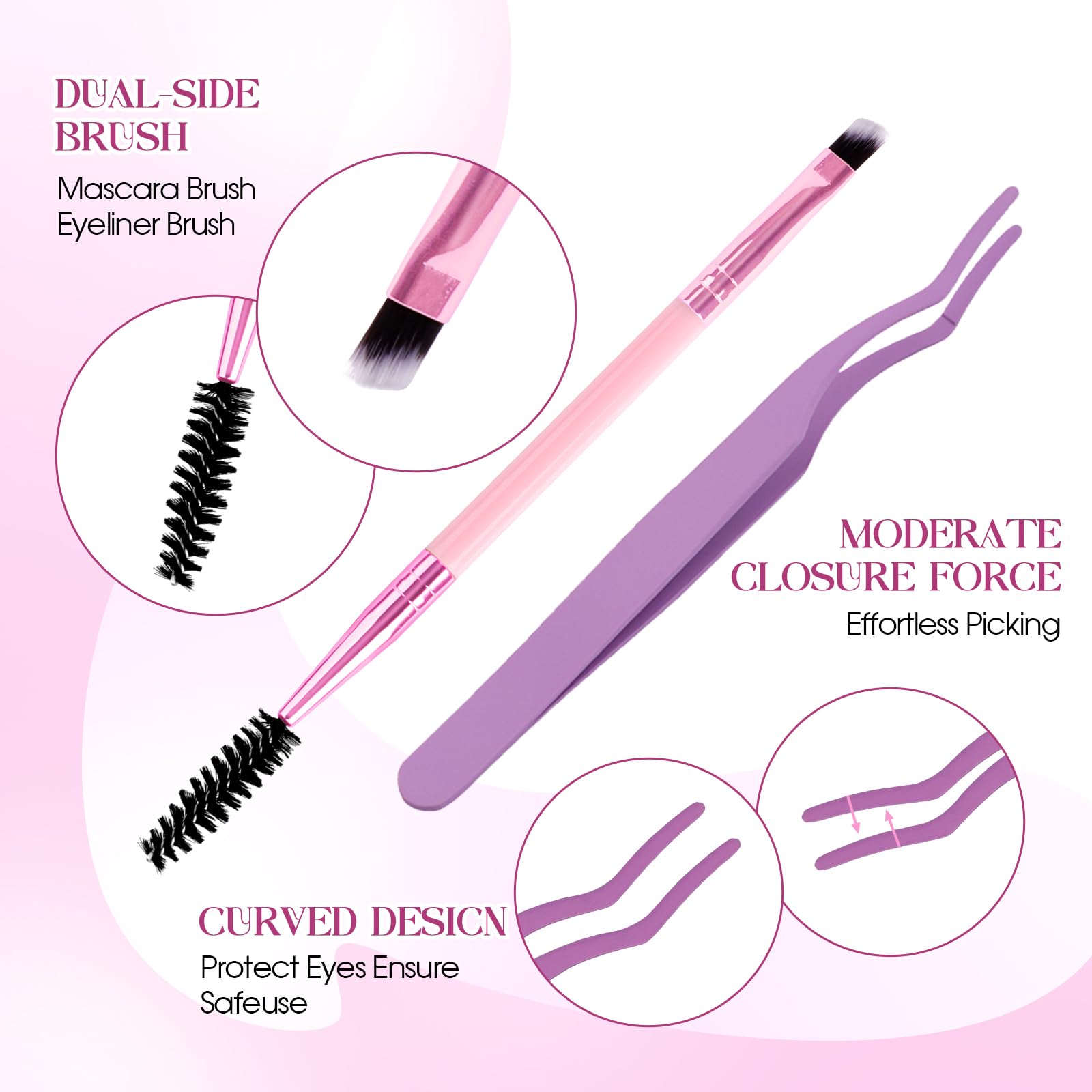 Wendy Lashes 10-18mm clusters for mixed-length custom looks