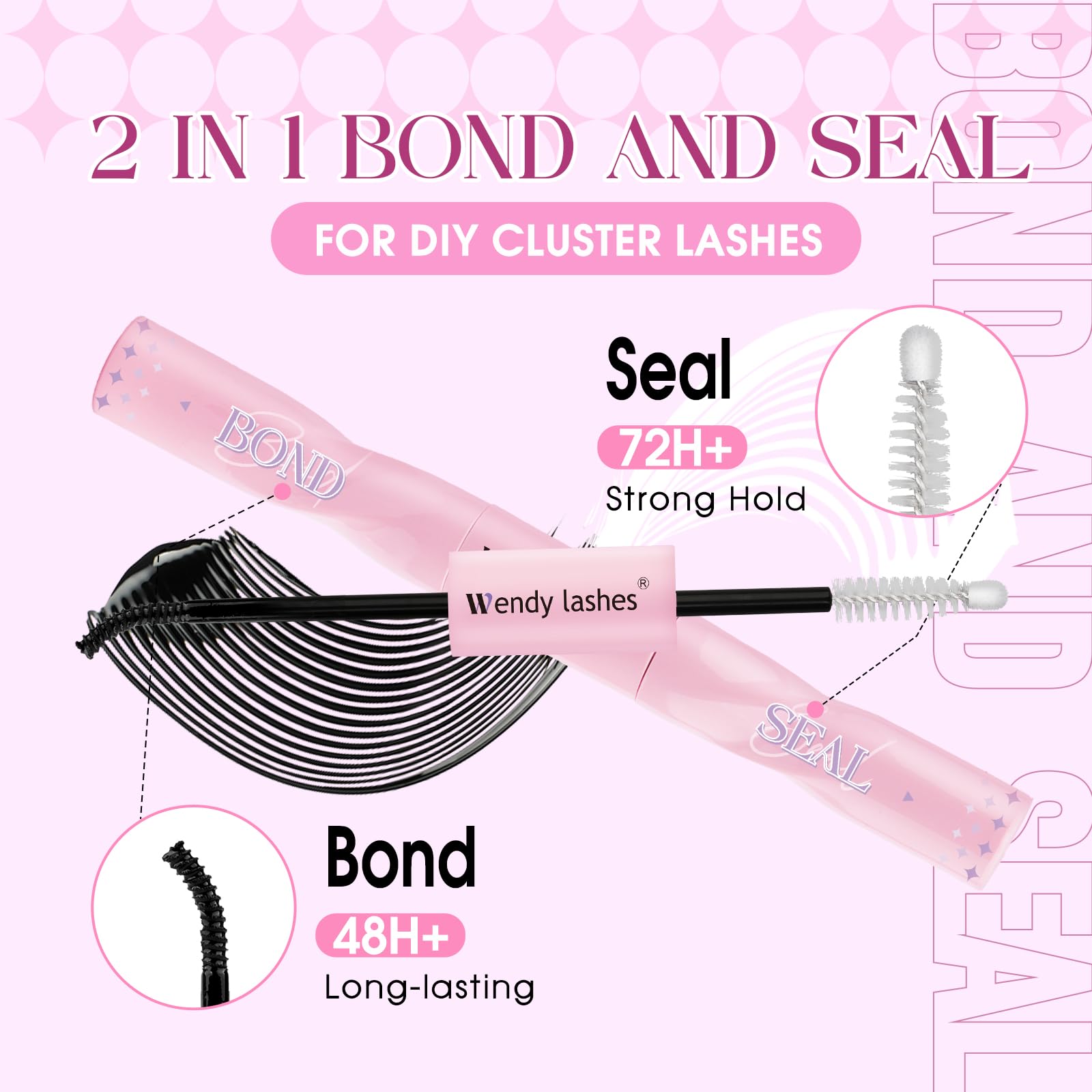 Wendy Lashes 100D clusters kit for dramatic lash density
