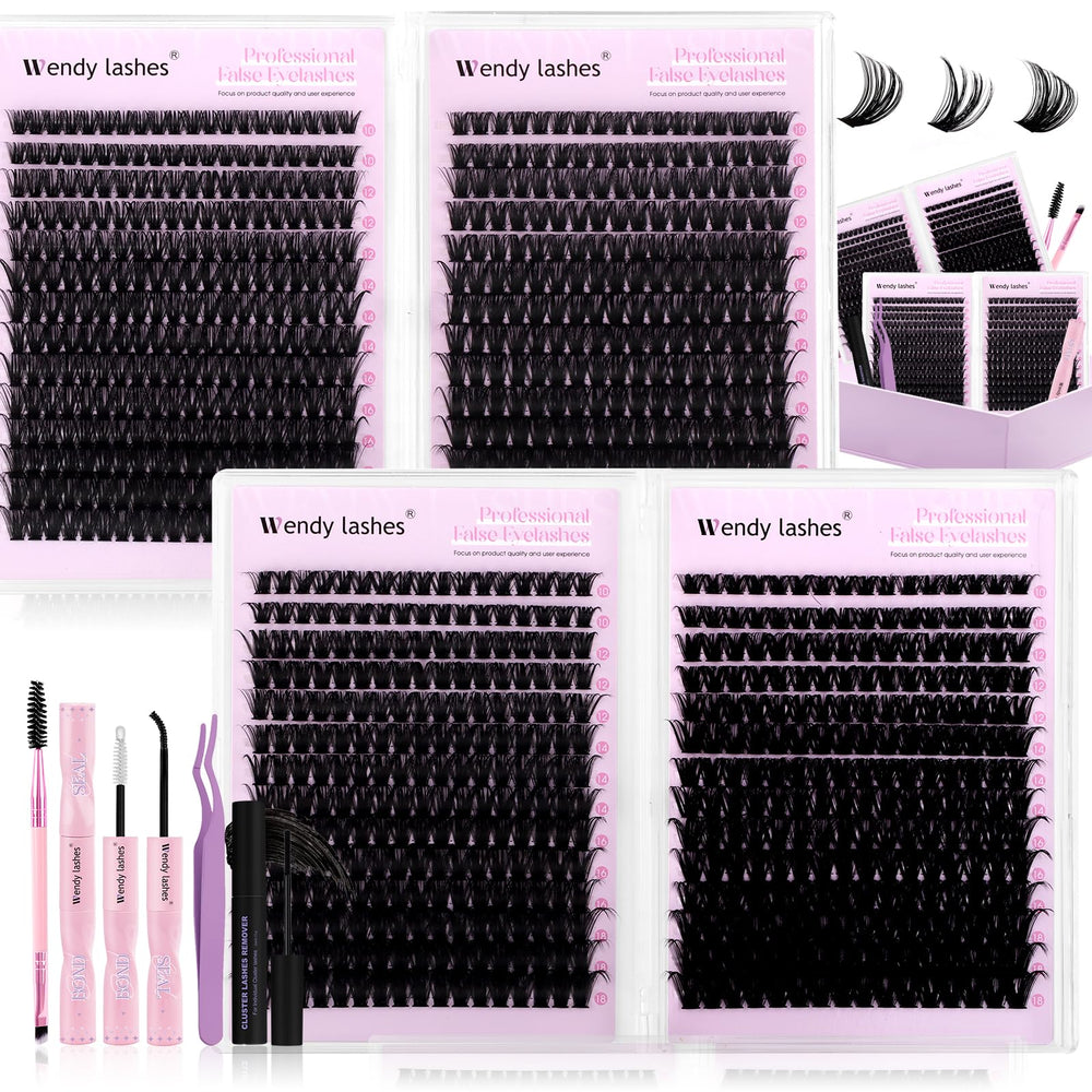 Wendy Lashes 980-pcs clusters kit for bulk DIY lash extensions