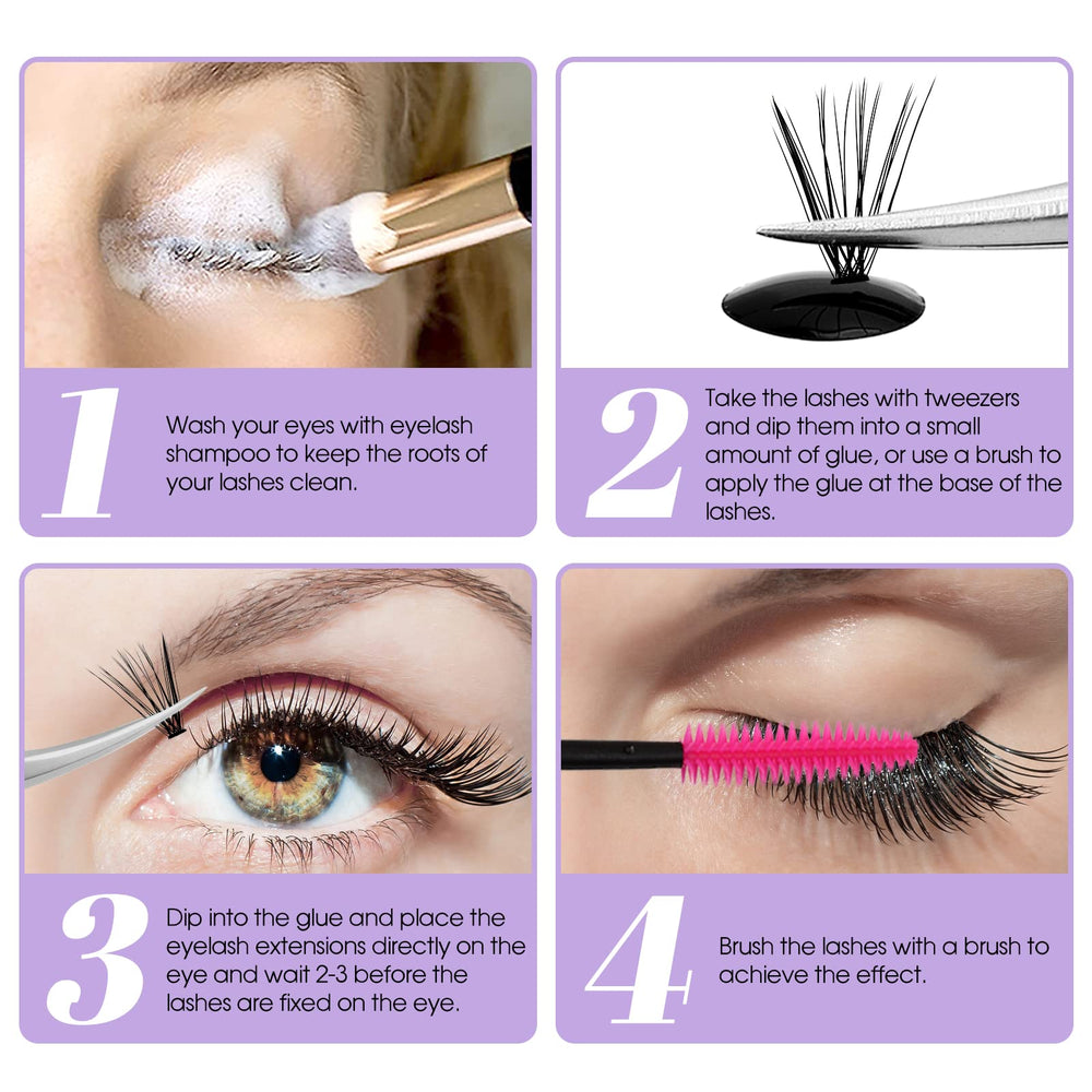Wendy Lashes no-residue glue dries clean, leaves natural-looking finish.