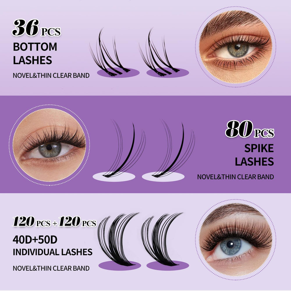 Wendy Lashes spike lashes tray for dramatic, textured volume.