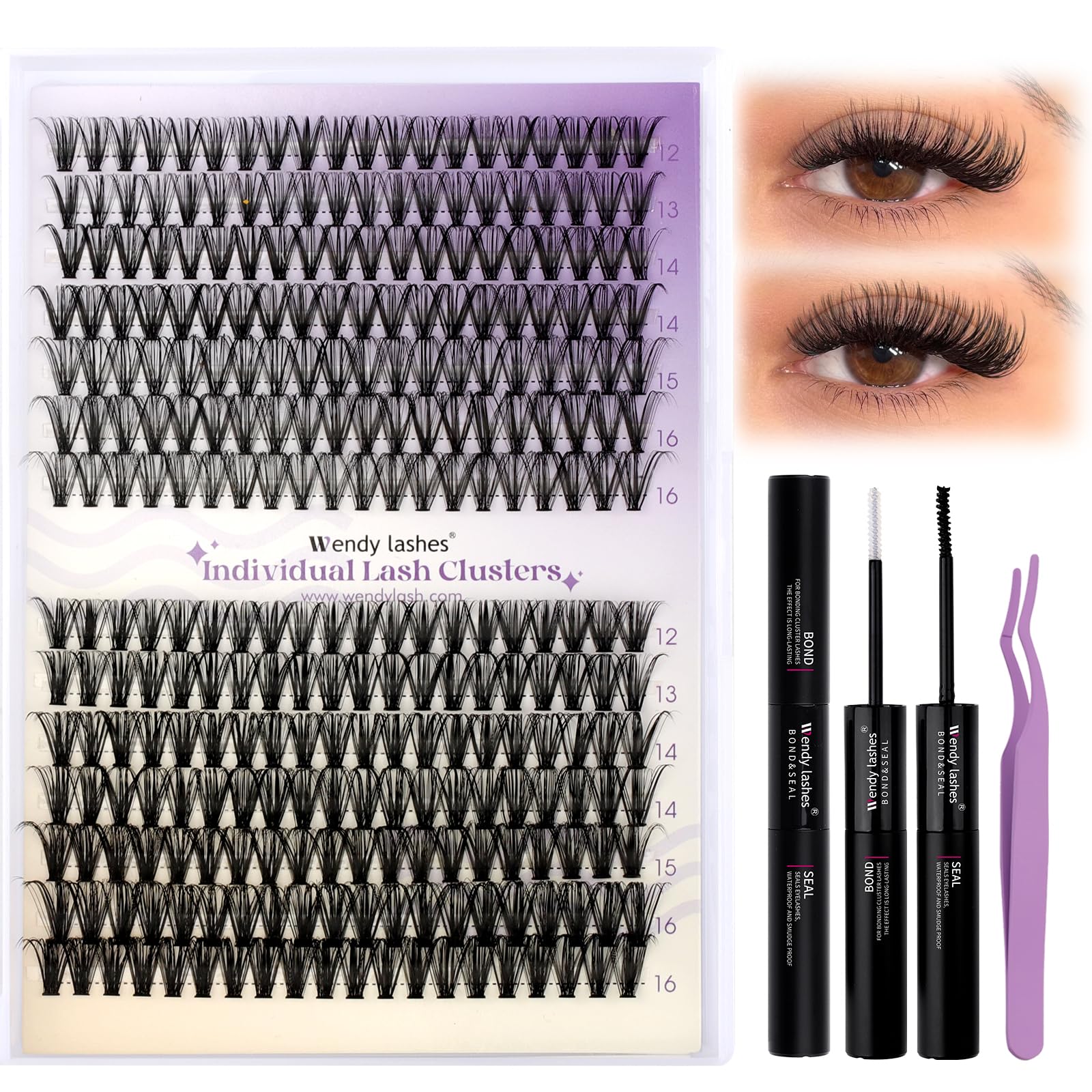 Wendy Lashes waterproof formula and soft band for comfortable wear