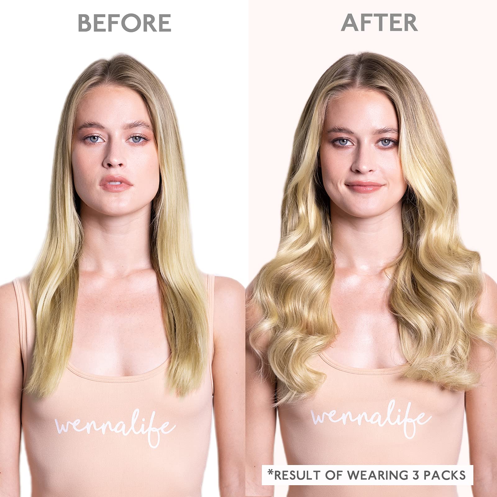 Wennalife invisible tape extensions with strong hold for secure styling.