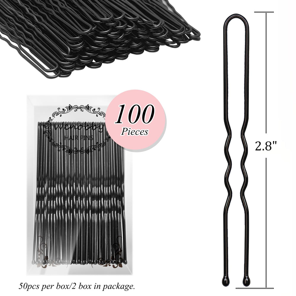 Wenobby stainless coated hair pins gleam and resist snagging