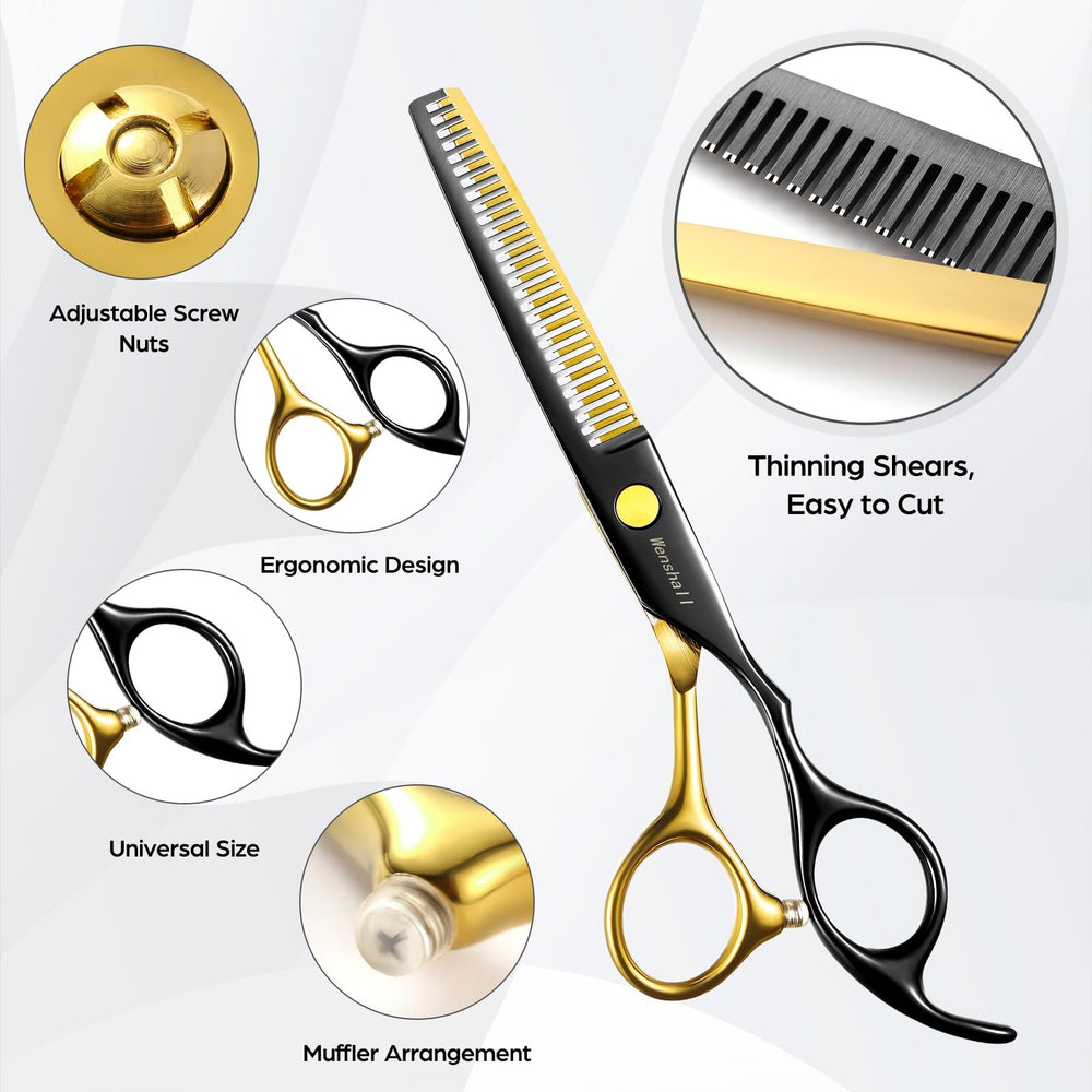 Wenshall hair clip to secure sections during precision cuts.