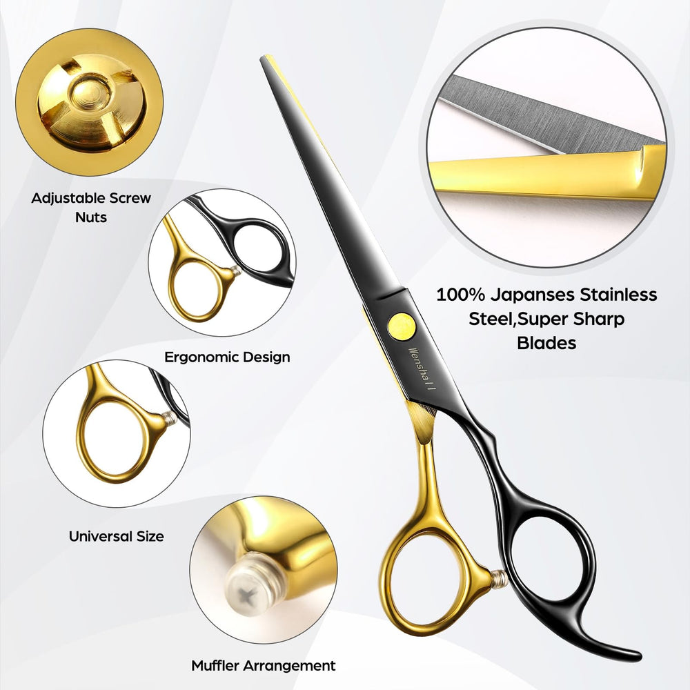 Wenshall hair comb for sectioning and detangling during styling.