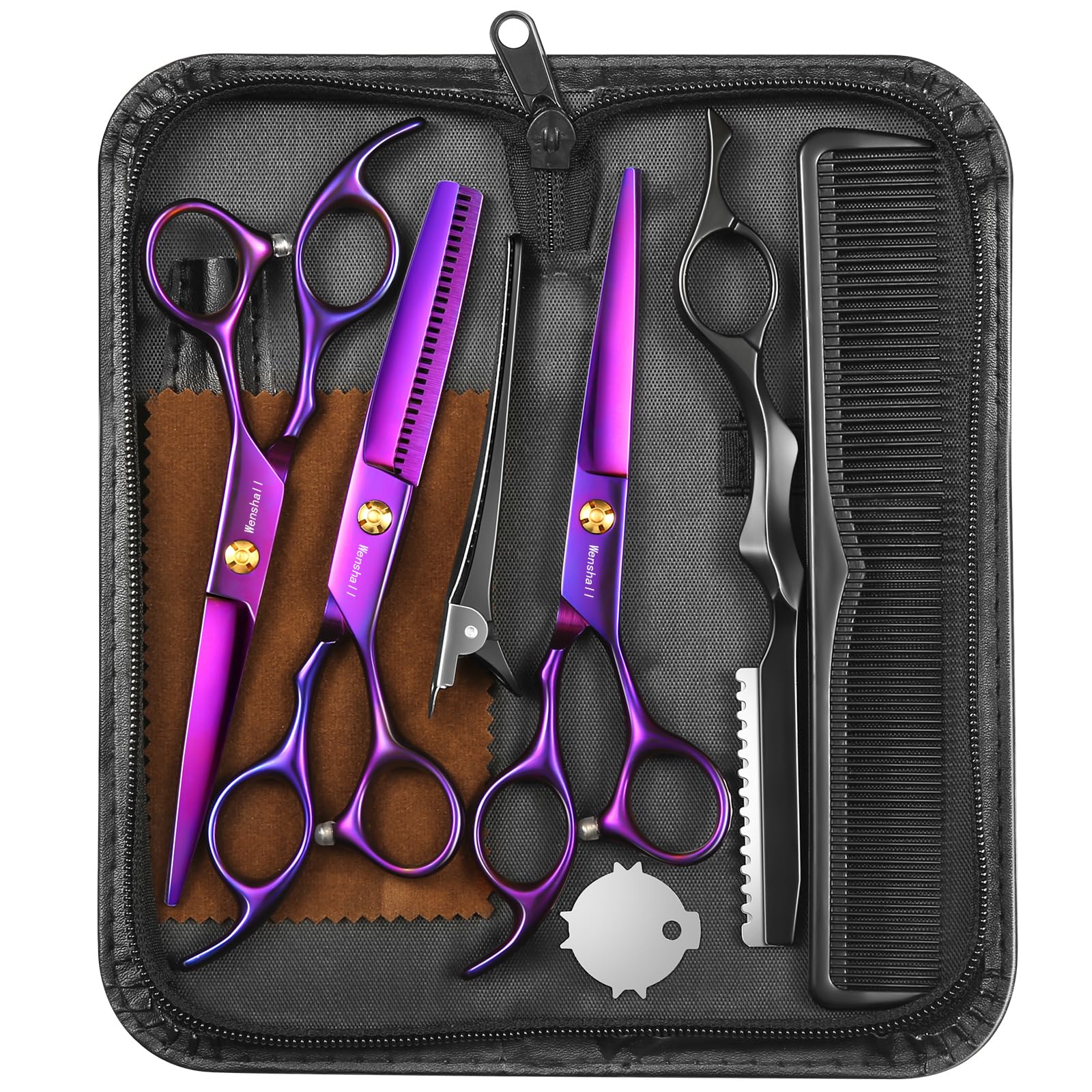Wenshall hair cutting scissors straight blades for precise professional cuts