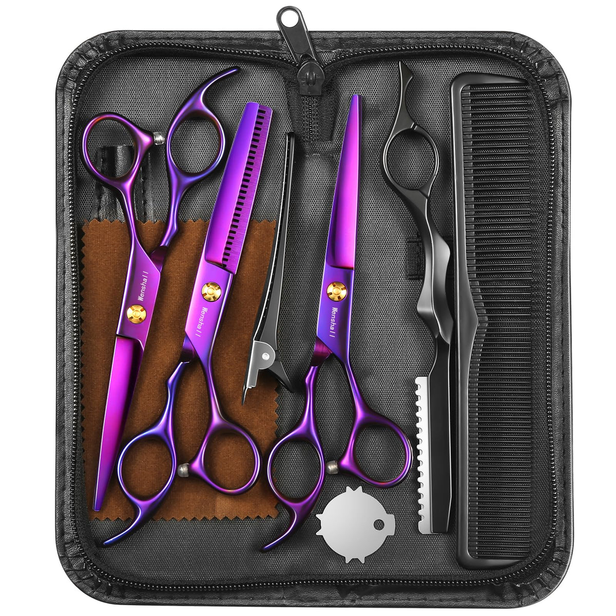 Wenshall hair cutting scissors straight blades for precise professional cuts
