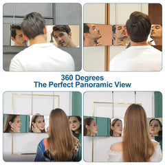 Wentoma mirror with reinforced hinges and crystal-clear glass for durability.