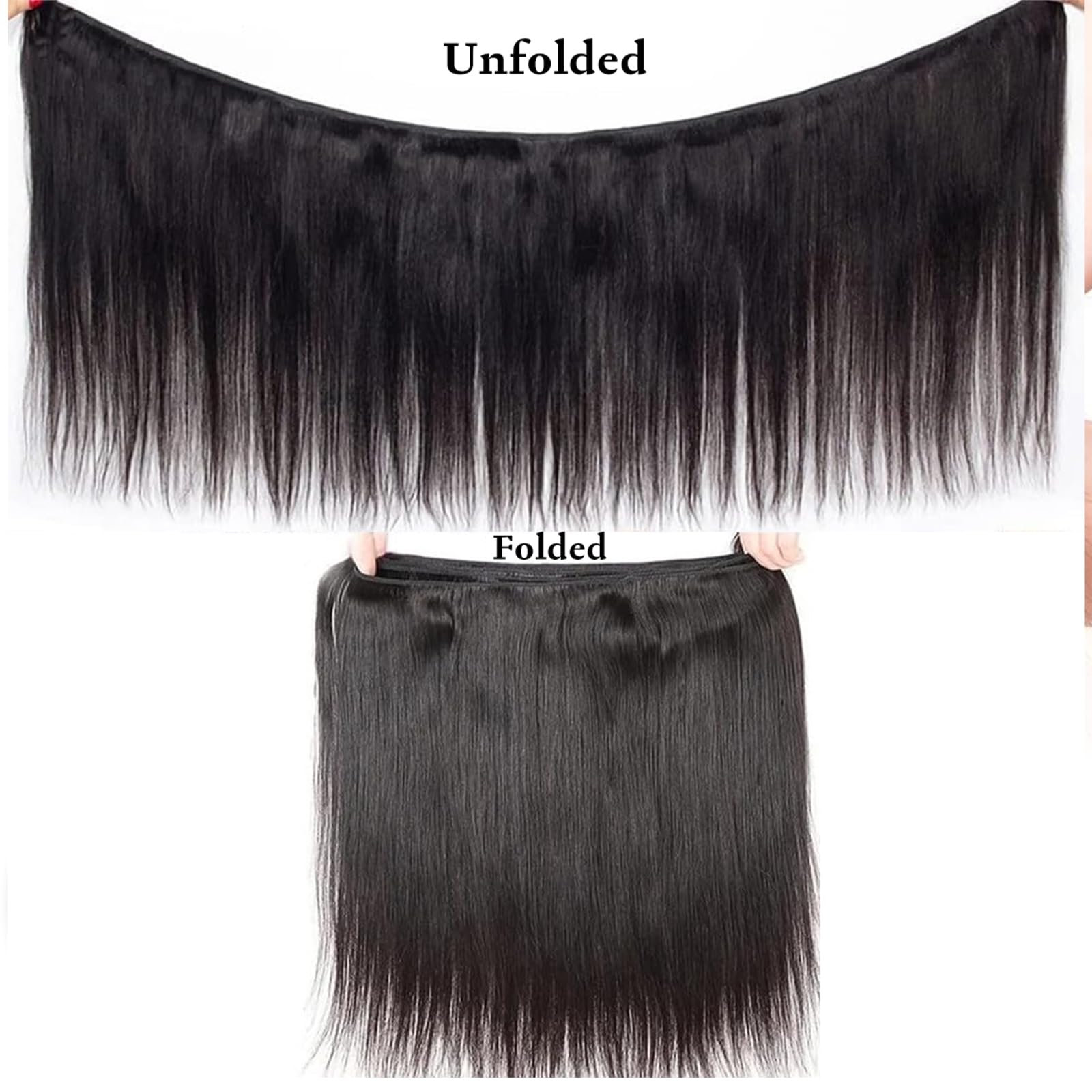 WENYAN straight bundles 22-inch straight hair display for a sleek, versatile look.