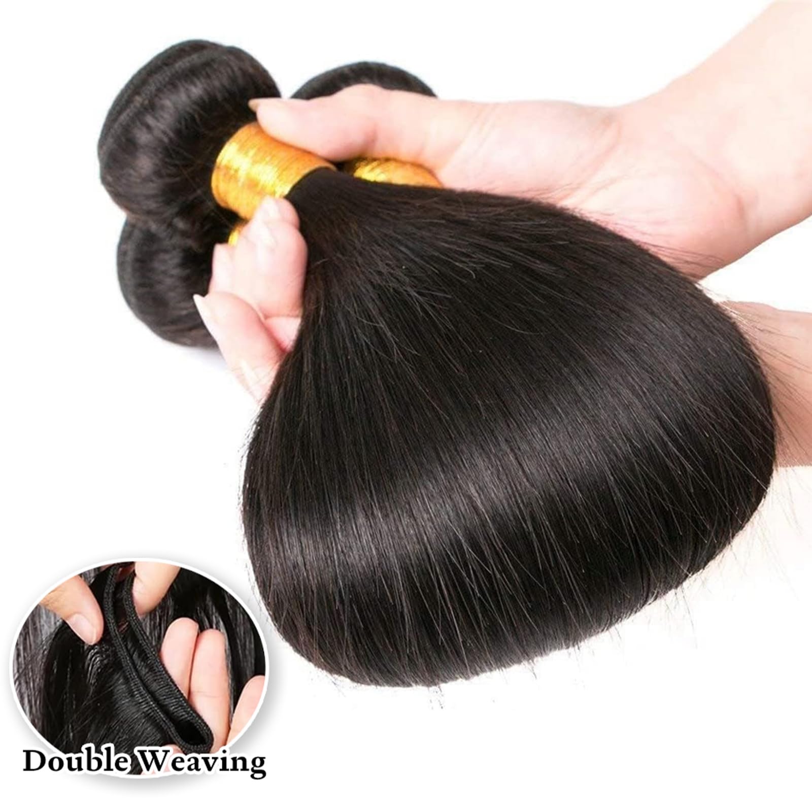 WENYAN straight bundles 4 bundles set ready for fuller volume.