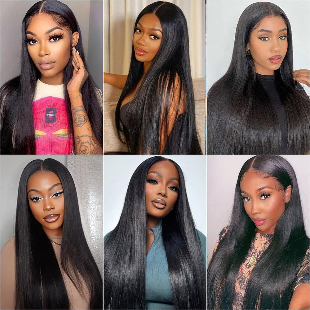 WENYAN straight bundles natural color showcase for effortless styling options.