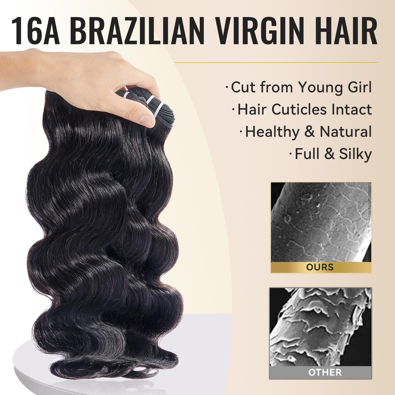 WEQUEEN 20-inch natural black bundle offers versatile styling with easy curling