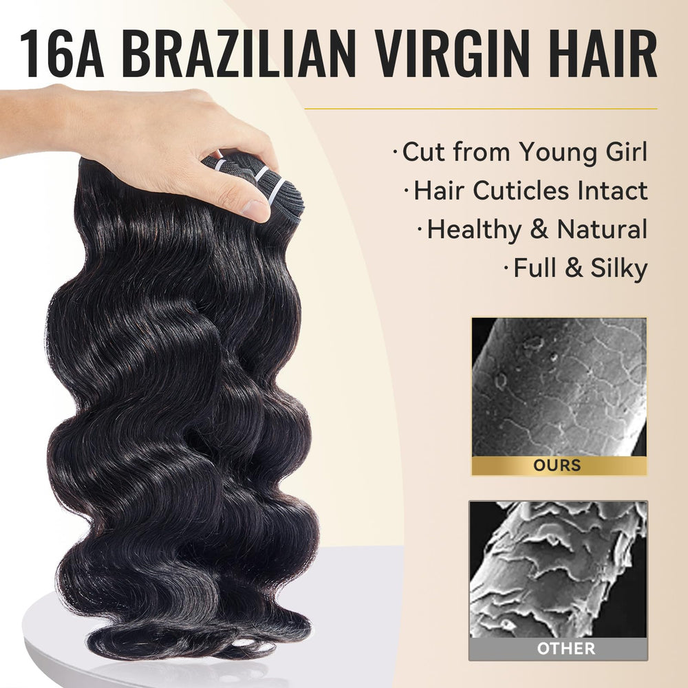 WEQUEEN 20-inch natural black bundle offers versatile styling with easy curling