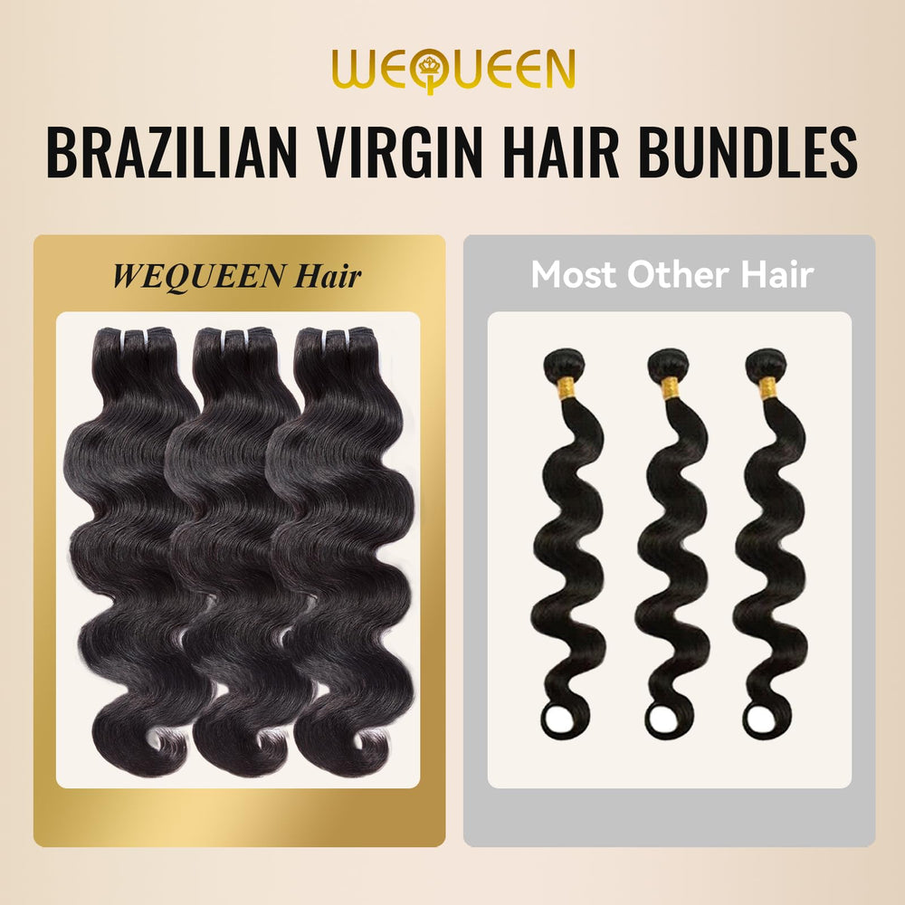 WEQUEEN double weft closeup demonstrates durability against shedding and tangling