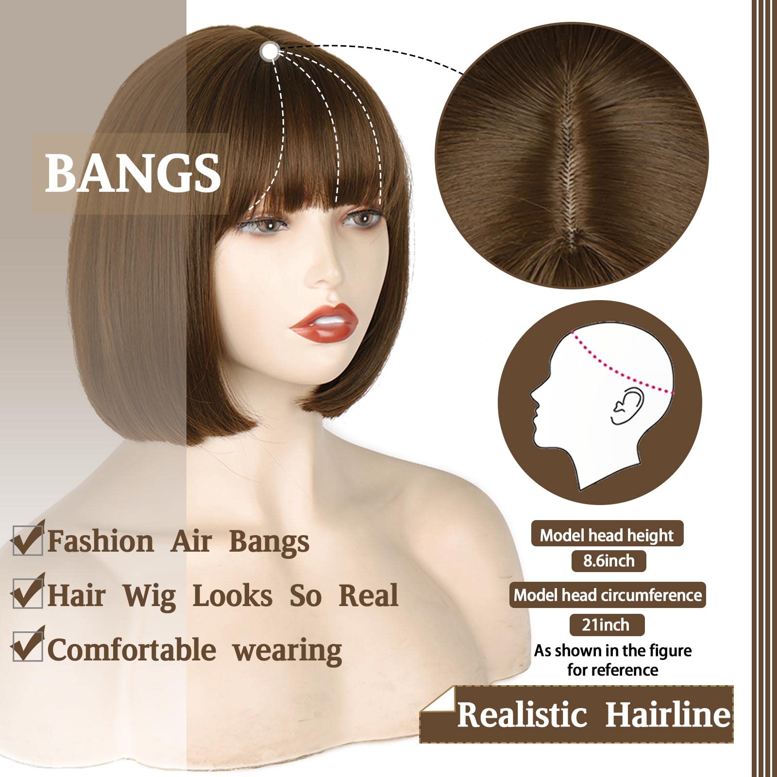 WERD heat resistant fiber bob wig ready for light styling