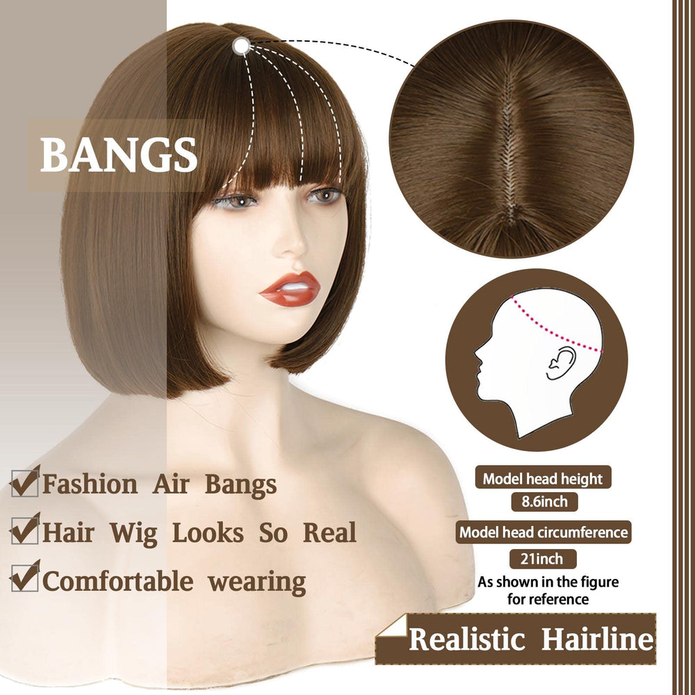 WERD heat resistant fiber bob wig ready for light styling