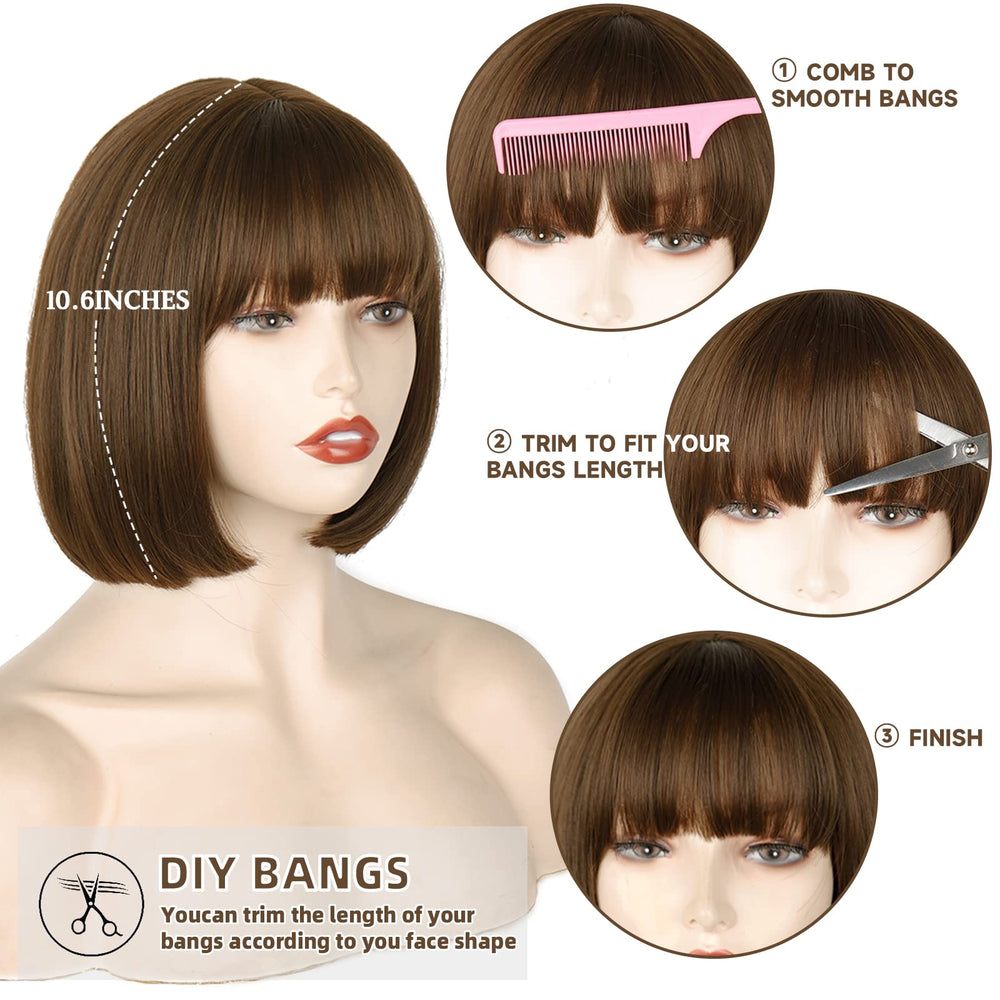 WERD rose mesh cap bob wig offers breathable day-long comfort