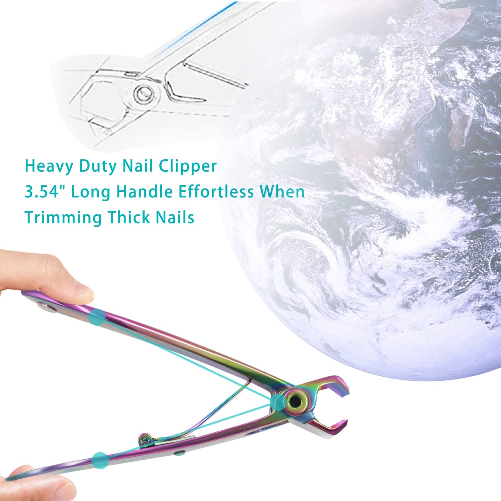 Werlla multi-color design toenail clippers add style to grooming